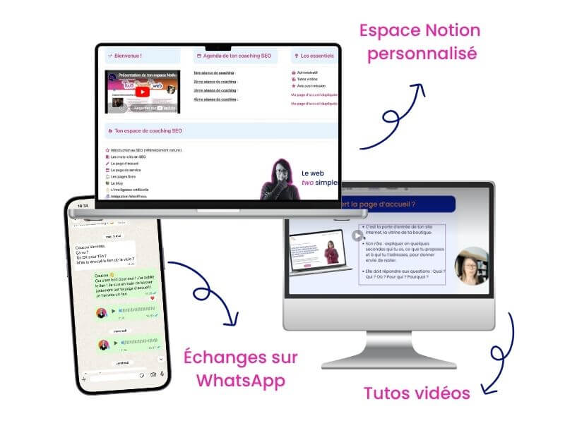 Outils mis à disposition pendant le coaching SEO